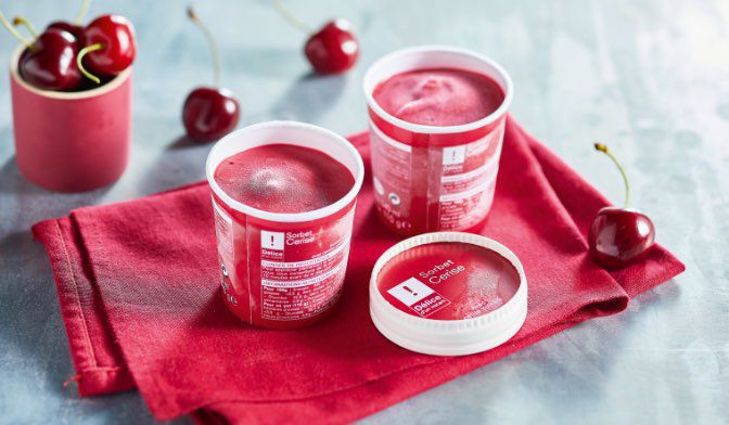 1 POT SORBET CERISE 110G